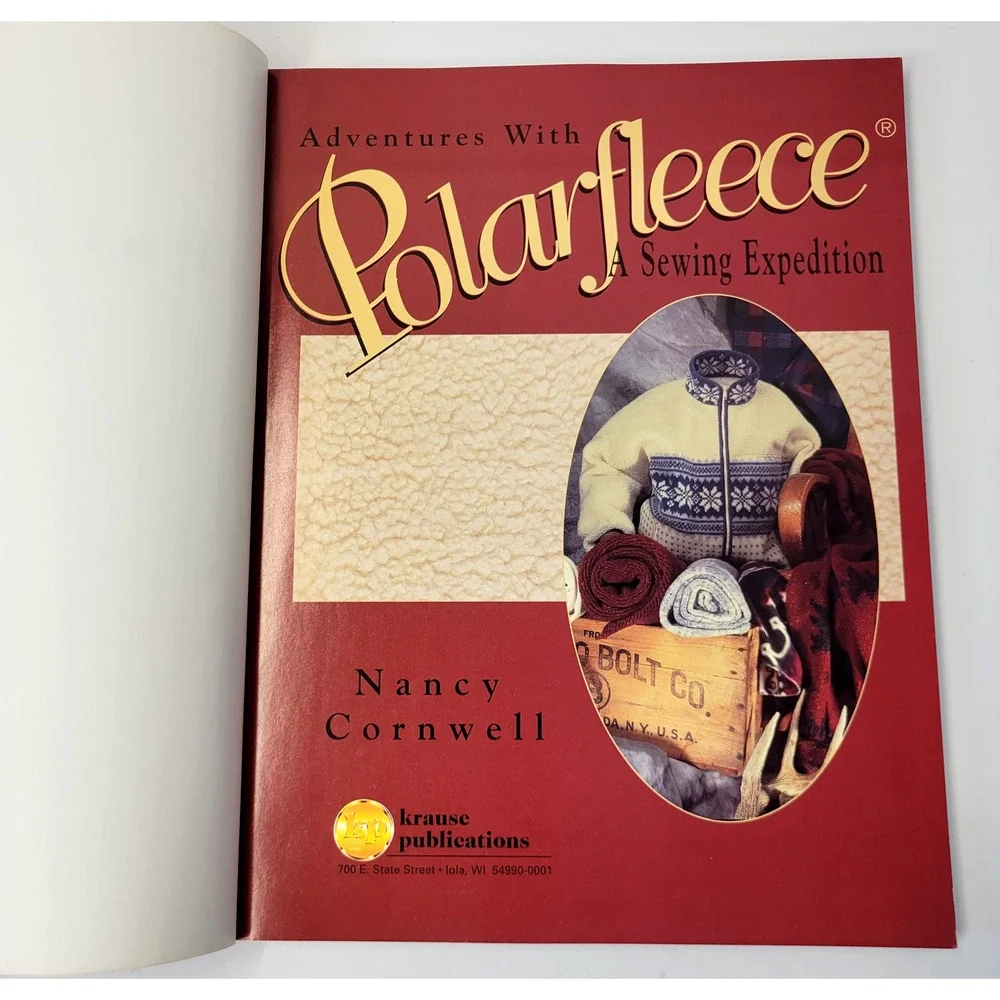 Adventures With Polarfleece Nancy Cornwell Krause Red Large Trade PB Sewing Book